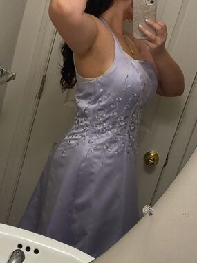 Michaelangelo Light Purple Embroidered Prom Dress - Women